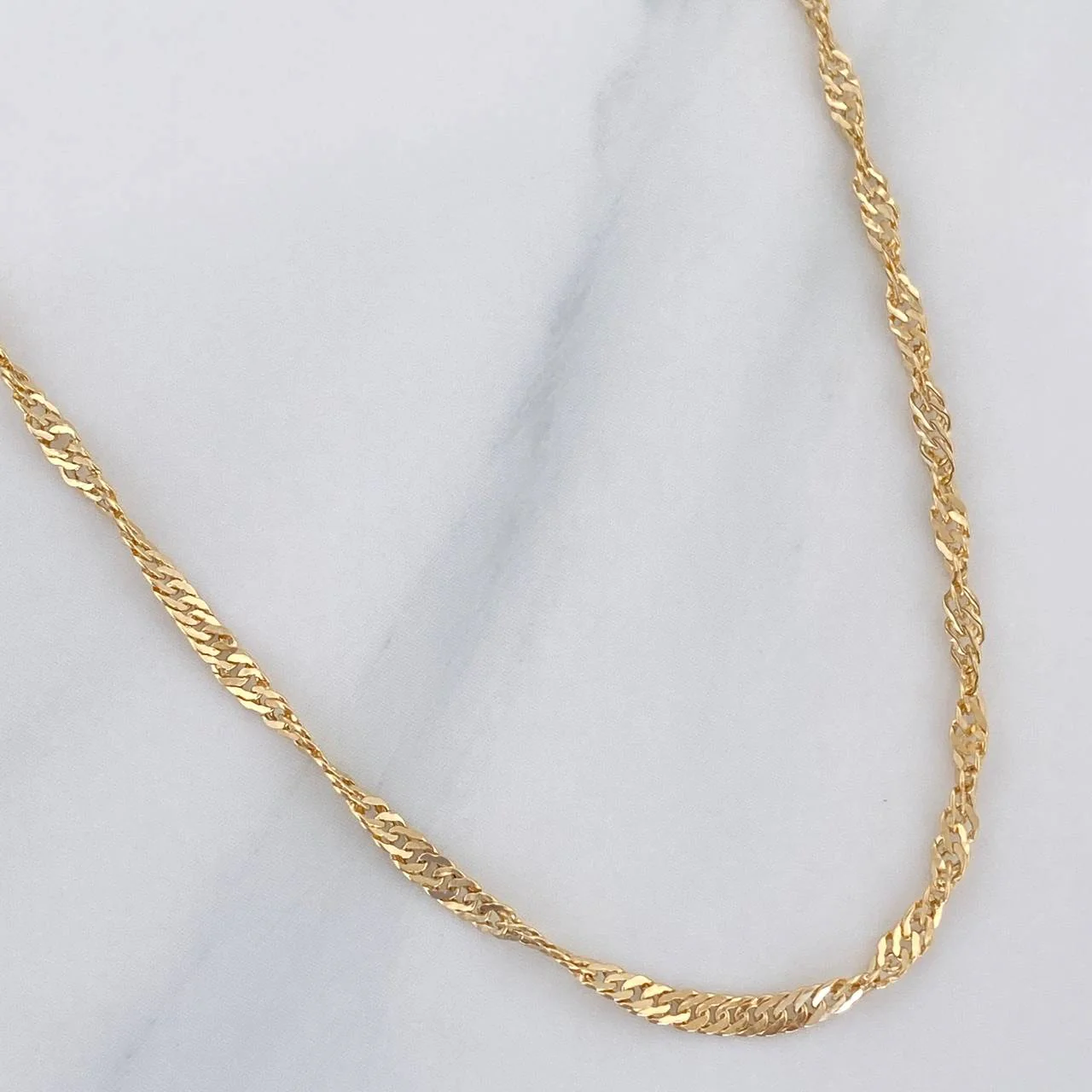 Cadena Singapur 1.85 g / 59.5 cm / 1.8 mm Oro Amarillo 18K - Image 2