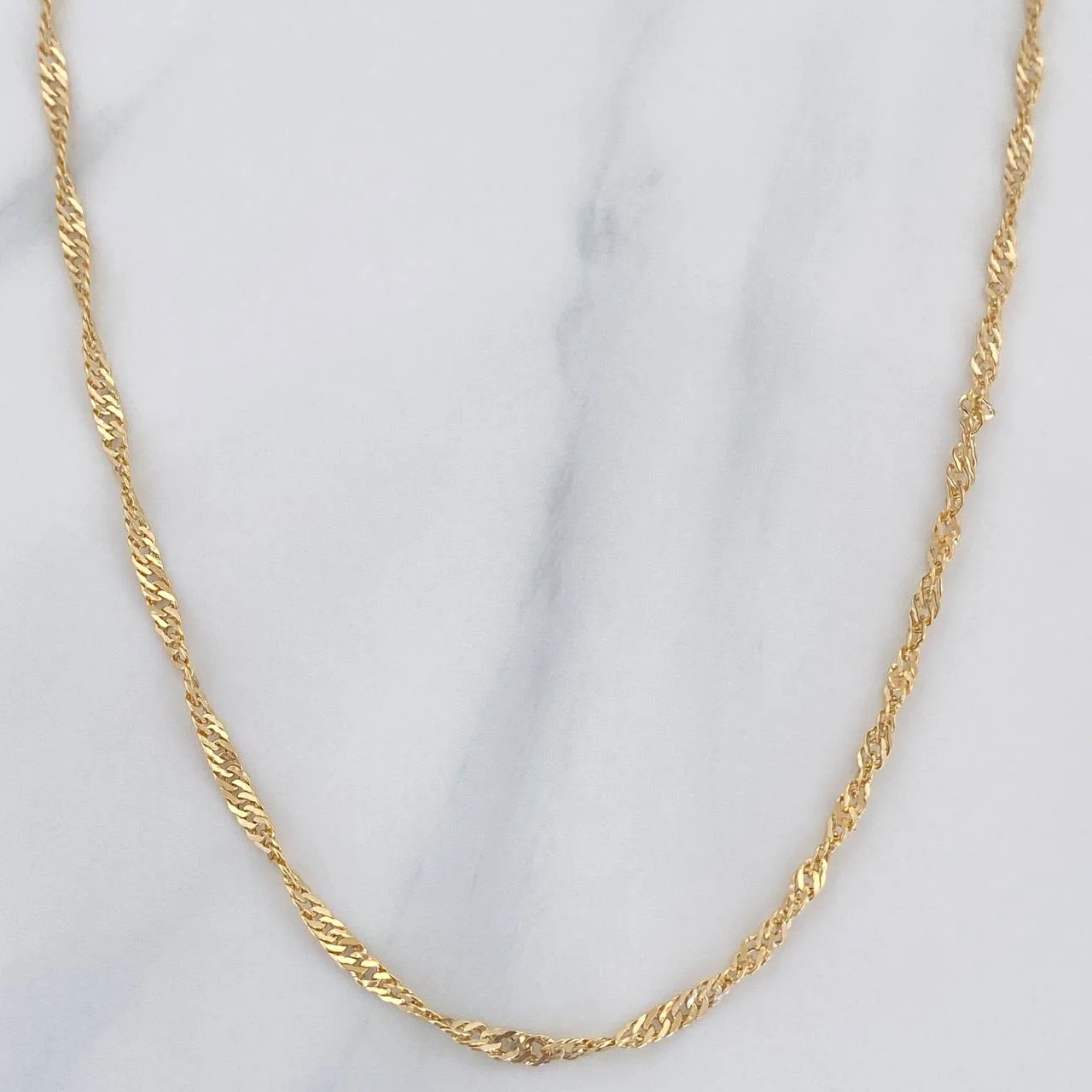 Cadena Singapur 1.9 g / 59.5 cm / 1.8 mm Oro Amarillo 18K
