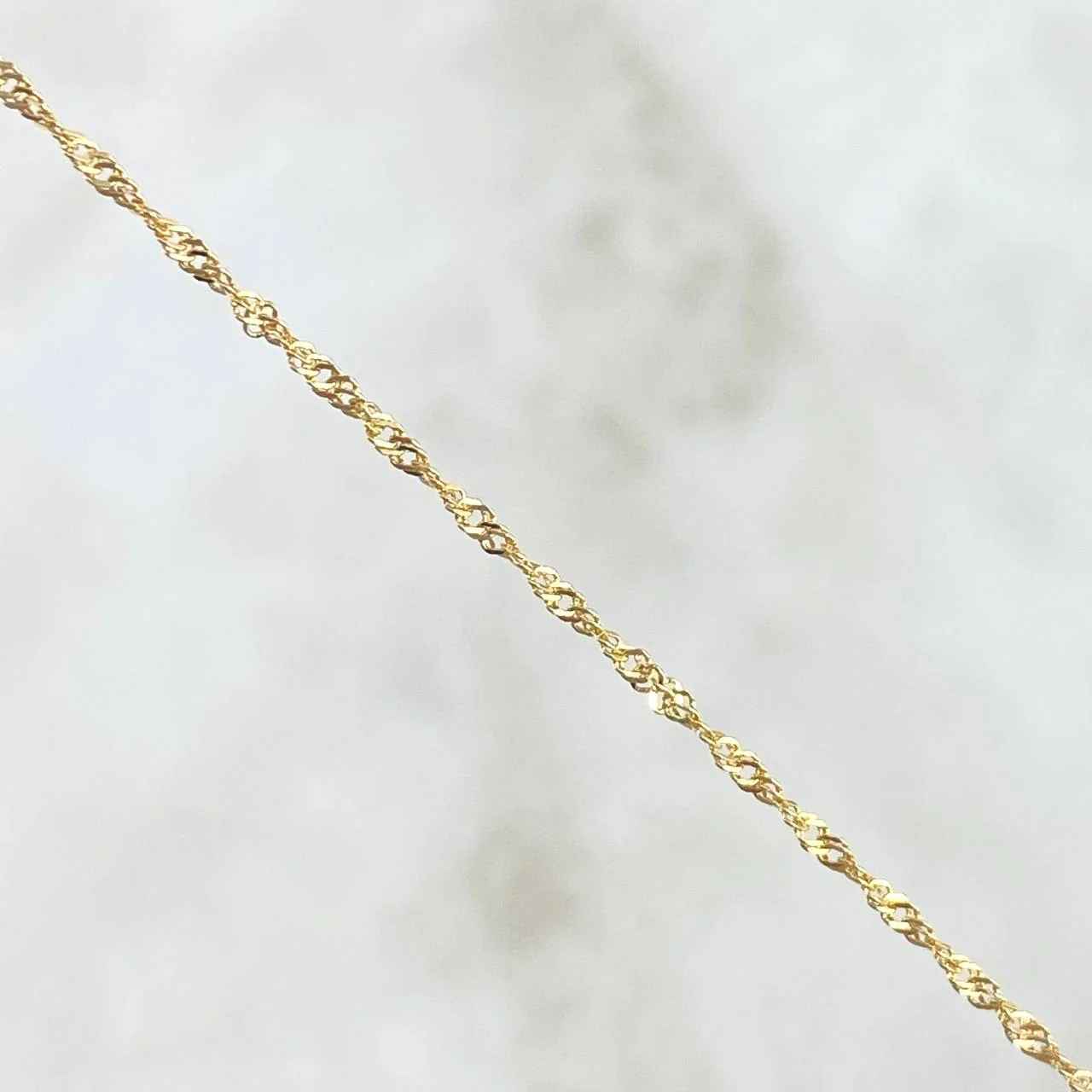 Cadena Singapur 1gr / 45cm / 1mm Oro Amarillo +3 18K * - Image 3