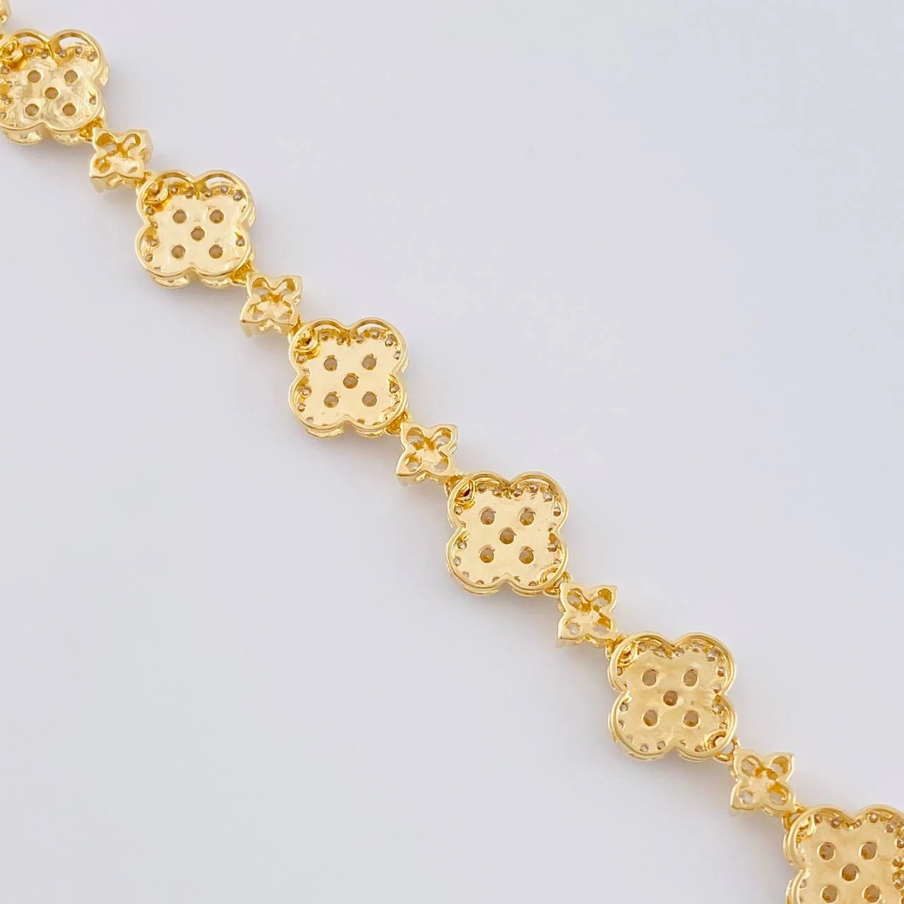 Cadena Trebol Estrellada 35.95 g / 46 cm / 9.9 mm Oro Amarillo 18K - Image 5