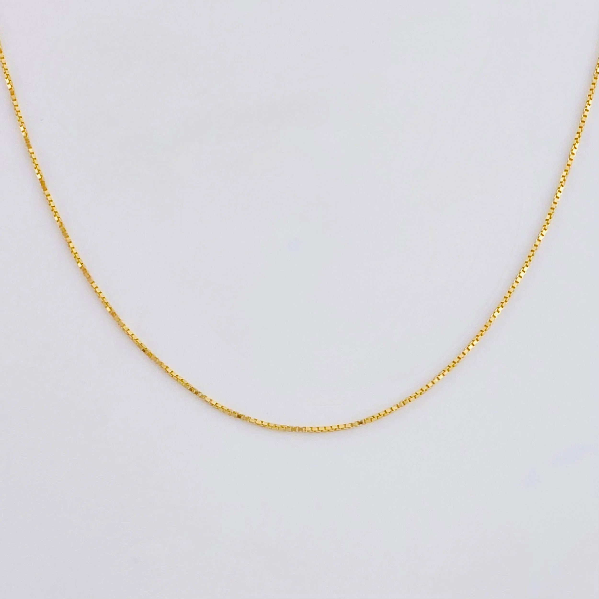 Cadena Veneciana 0.9gr / 40cm / 0.5mm Oro Amarillo 18K