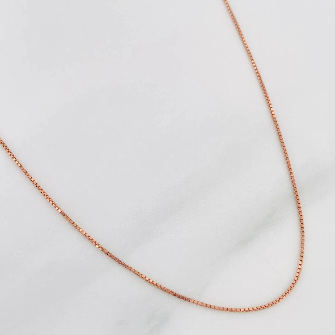 Cadena Veneciana 1.2 g / 45 cm / 0.5 mm Oro Rosa 18K