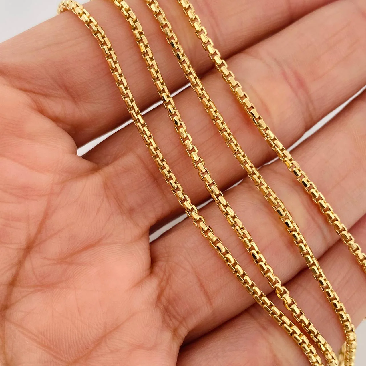 Cadena Veneciana 5.25gr / 50.5cm / 1.66mm Oro Amarillo +3 18K $ - Image 3
