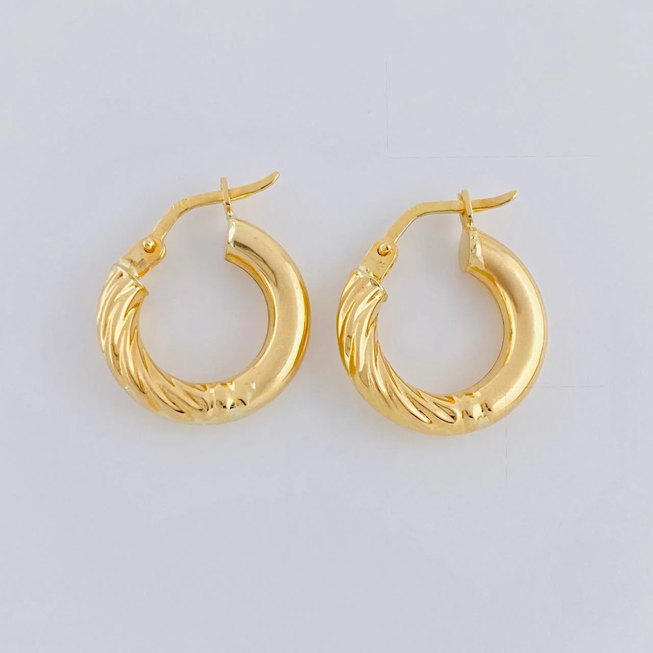 Candongas Adel Mitad Entorchadas 1.75 g / 1.6 cm Oro Amarillo 18K