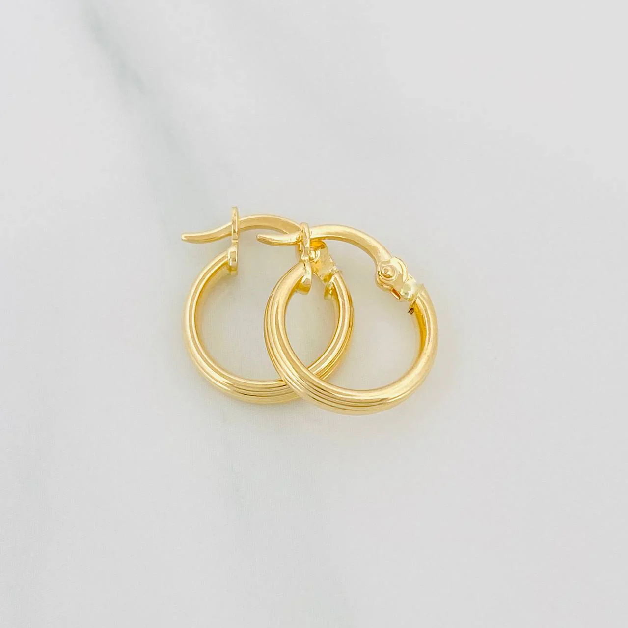 Candongas Andy 1.1 g / 1.04 cm Oro Amarillo 18K - Image 2