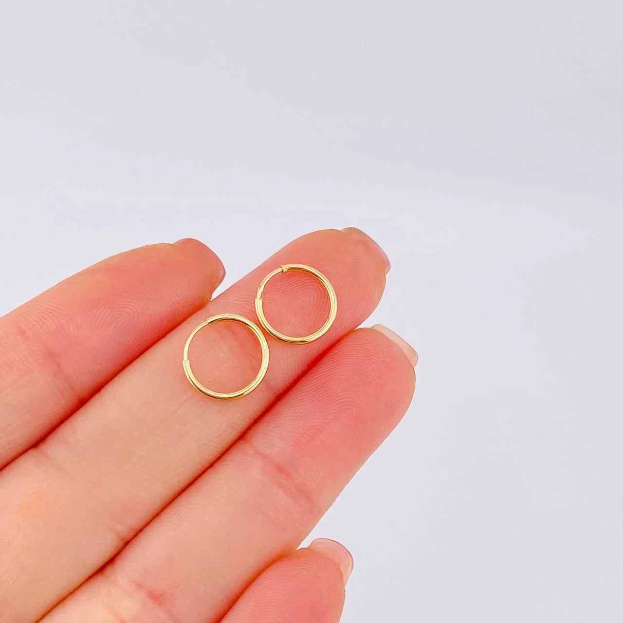 Candongas Aro 0.45 g / 1 cm Oro Amarillo 18K - Image 4