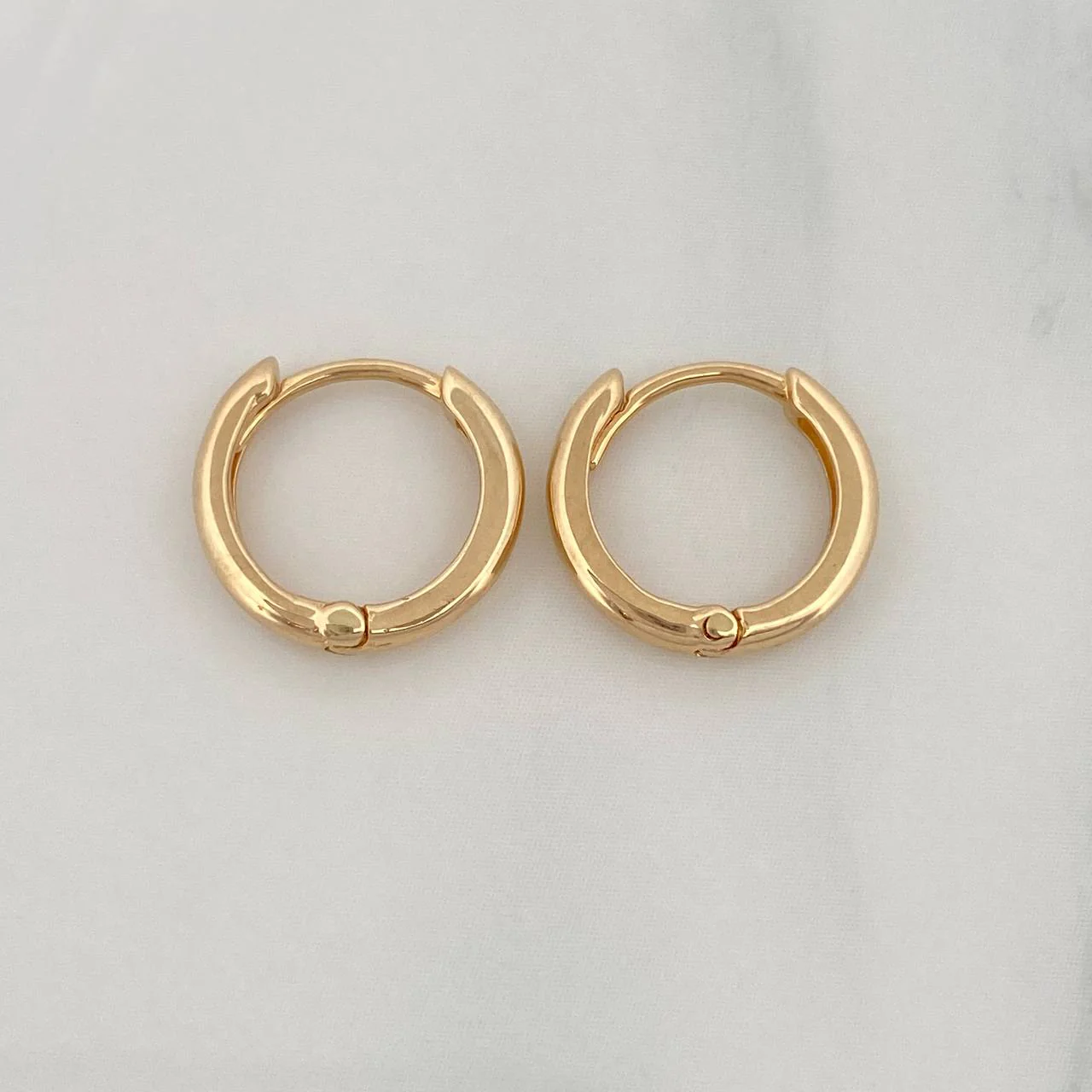 Candongas Aro Liso 1.35g / 1cm Oro Amarillo 18K