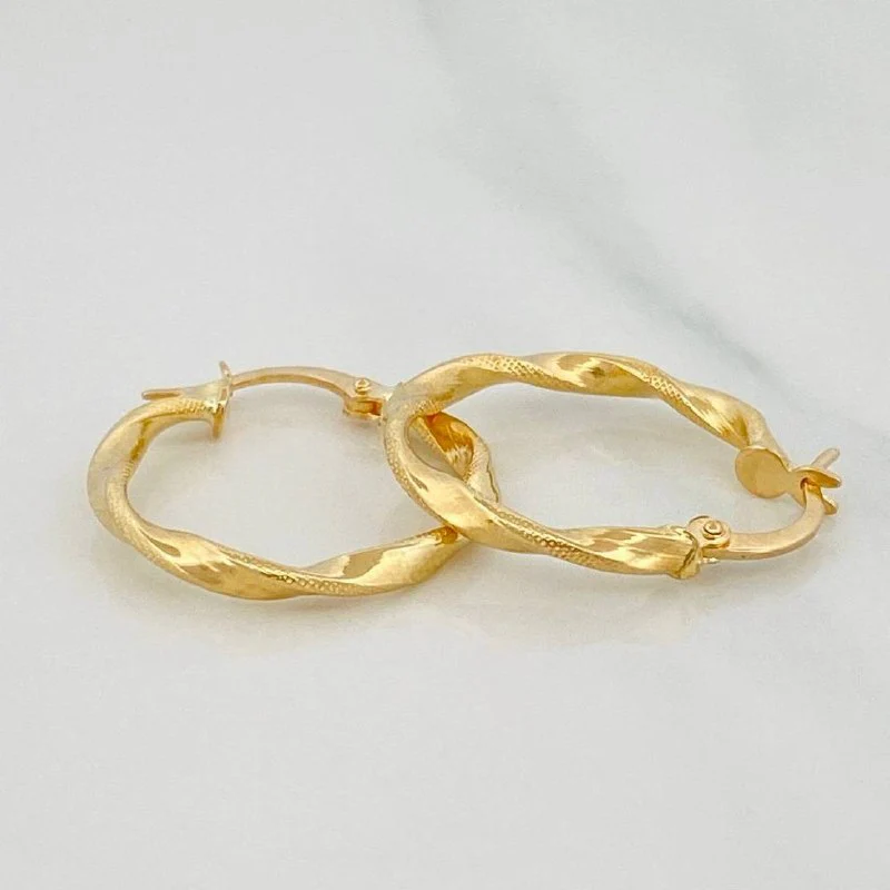 Candongas Asby 1.5 g / 2.3 cm Oro Amarillo 18K - Image 3