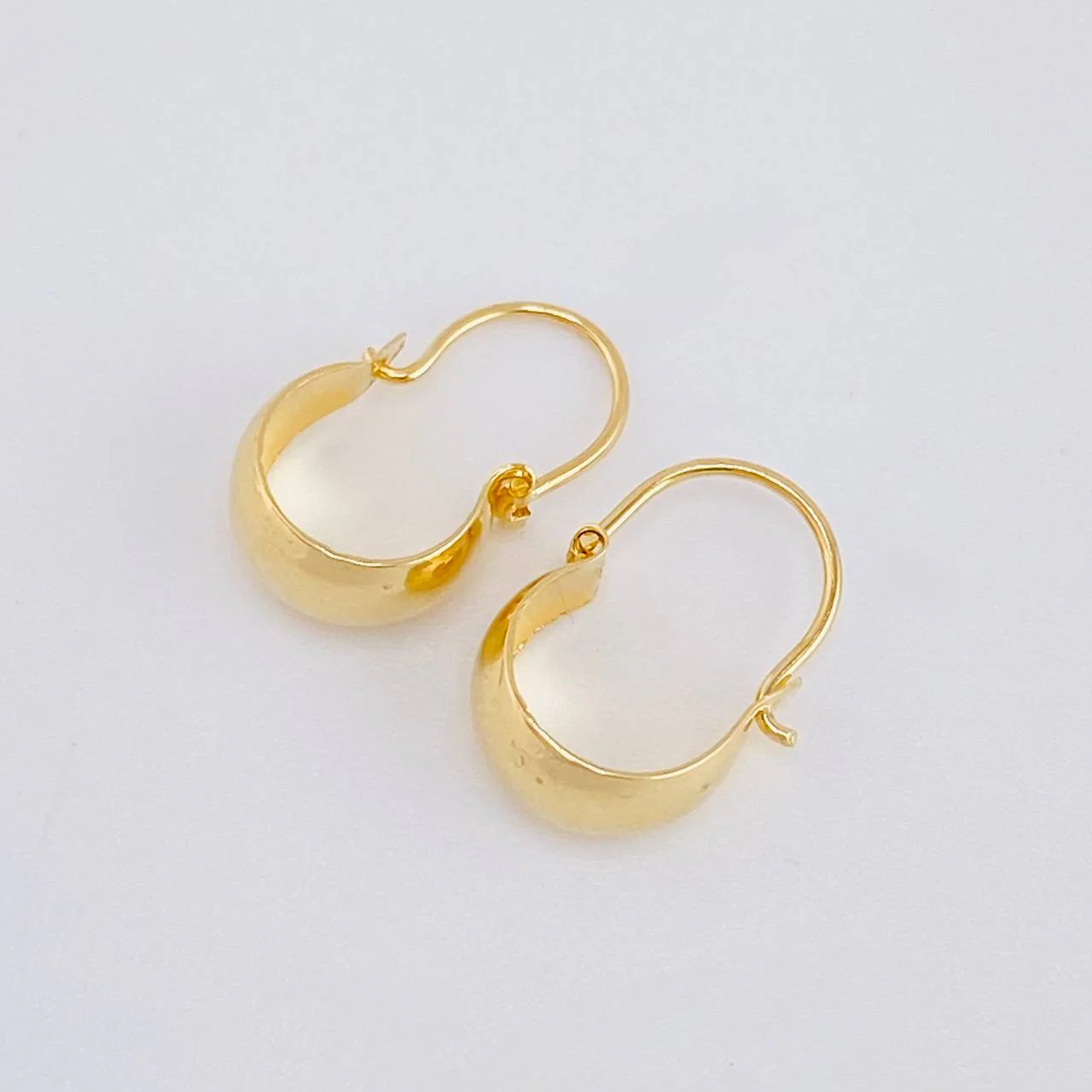 Candongas Ash 0.75 g / 1.7 cm Oro Amarillo 18K - Image 2
