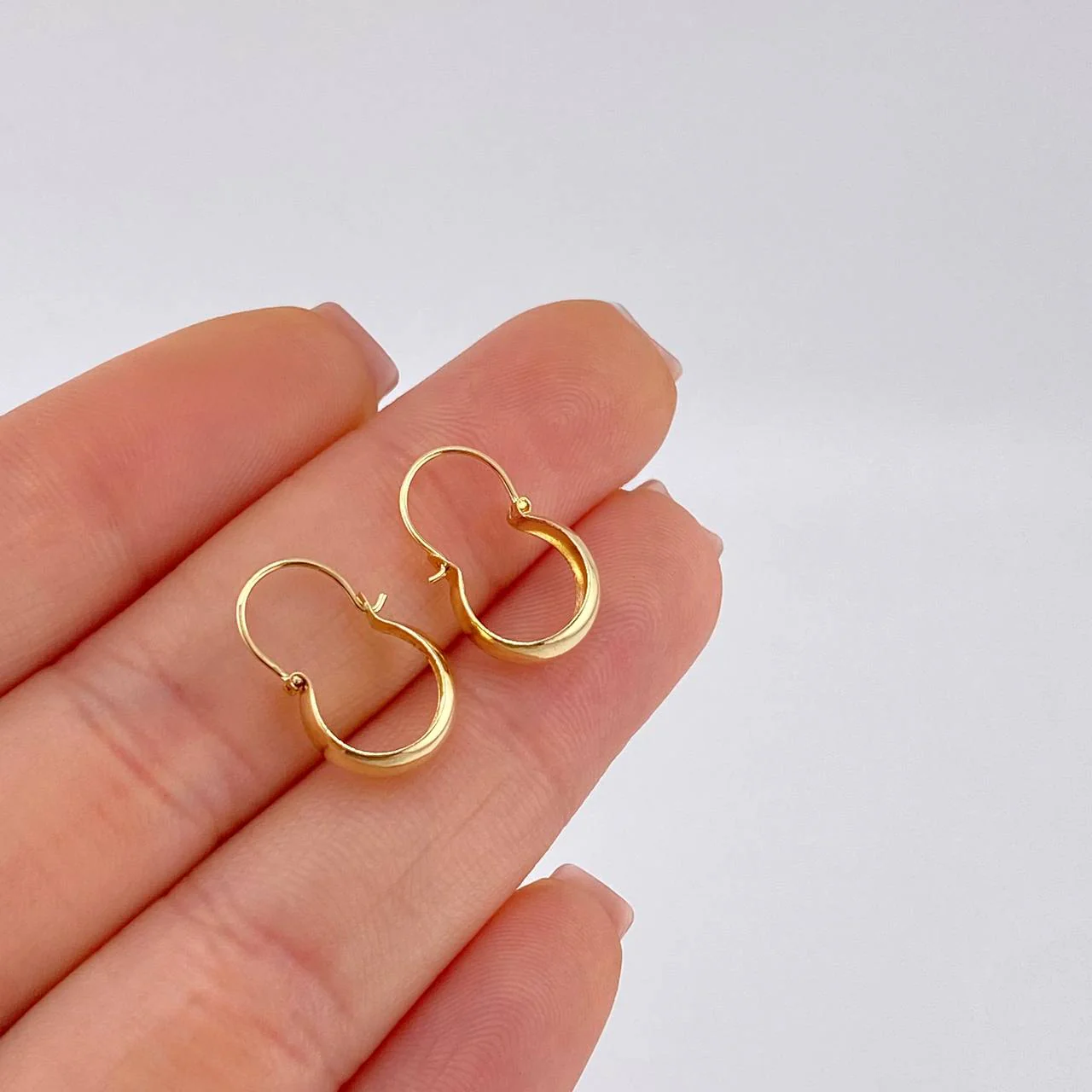 Candongas Ash 0.9 g / 1.9 cm Oro Amarillo 18K - Image 4
