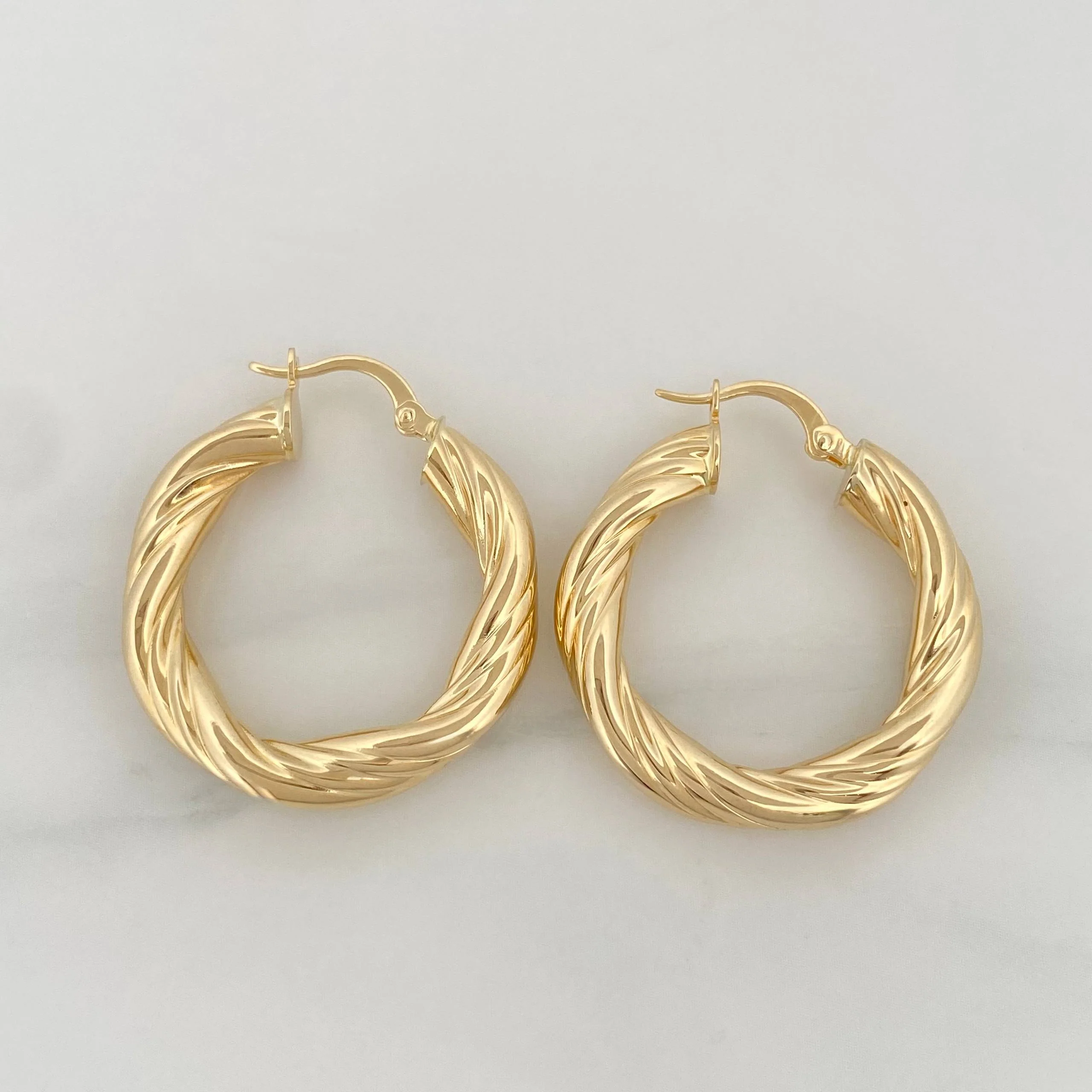 Candongas Bella 4.9 g / 3 cm Oro Amarillo 18K