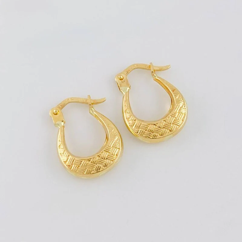 Candongas Bolso 1.25 g / 1.6 cm Oro Amarillo 18K - Image 2