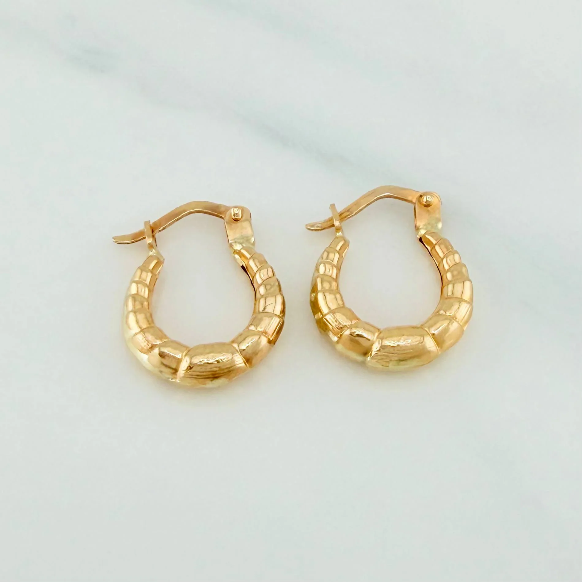 Candongas Bolso Omega 1.15 g / 1.6 cm Oro Amarillo 18K