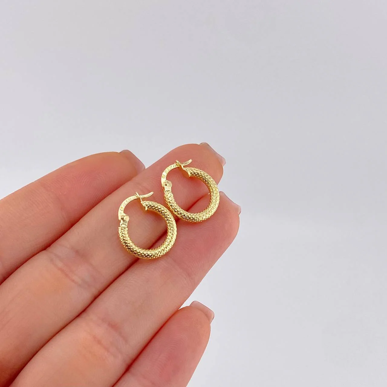 Candongas Boutique 1.3 g / 2.6 cm Oro Amarillo 18K - Image 2