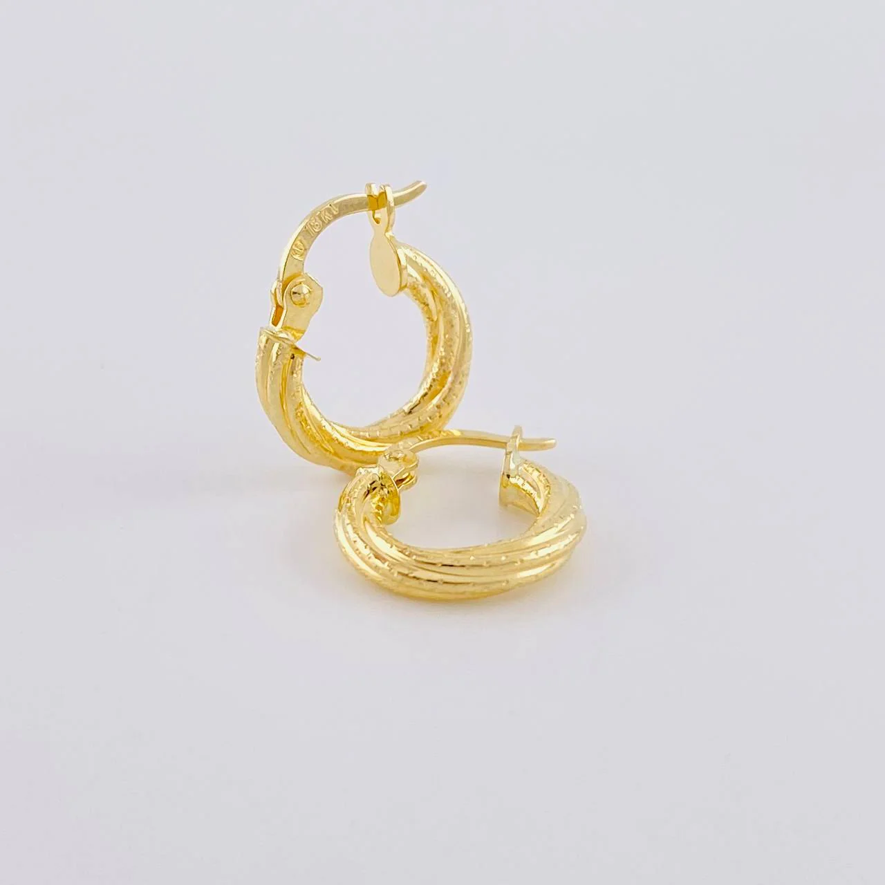 Candongas Boutique 1.4 g / 2.5 cm Oro Amarillo 18K - Image 2