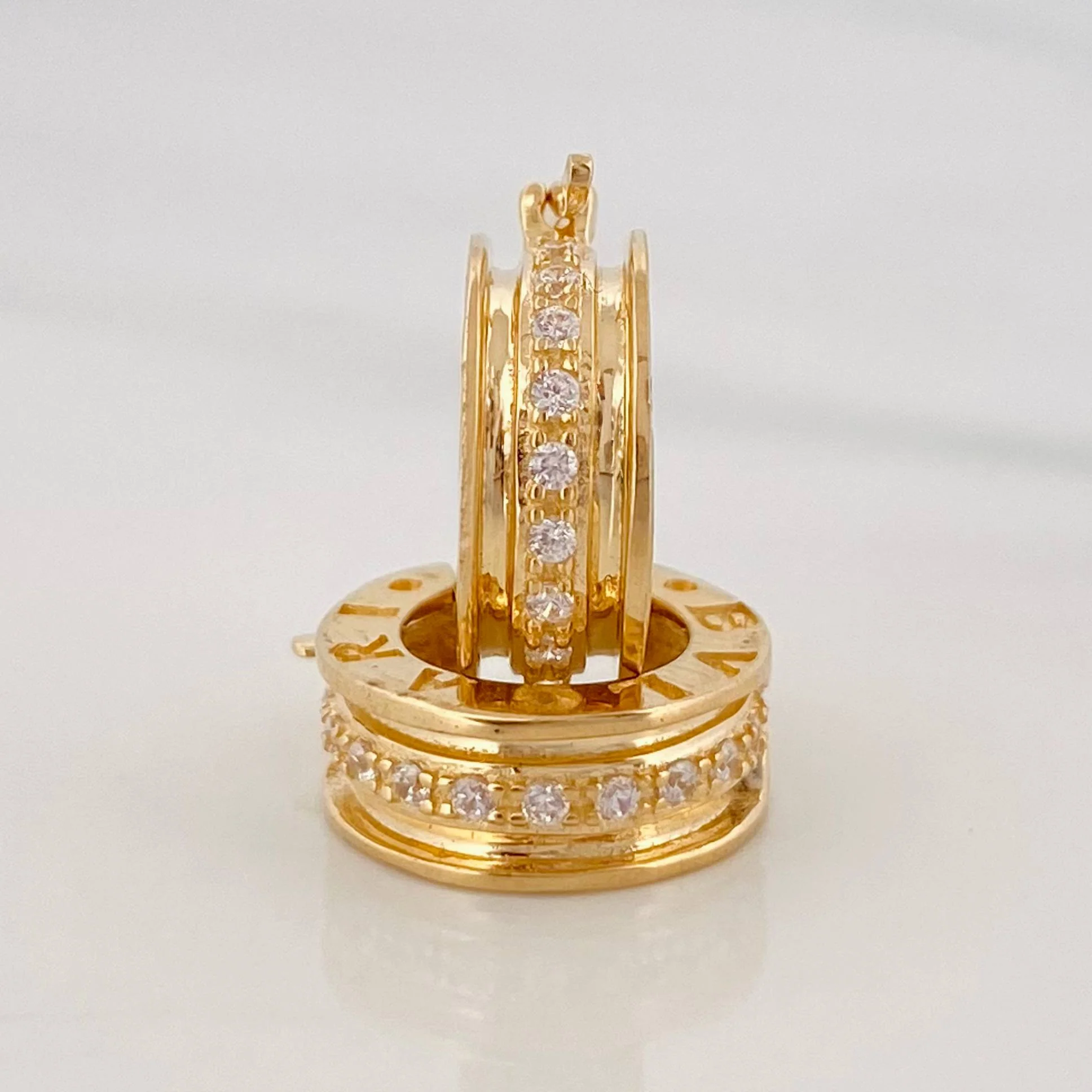 Candongas Bv 4.45 g / 1.5 cm Oro Amarillo 18K - Image 3
