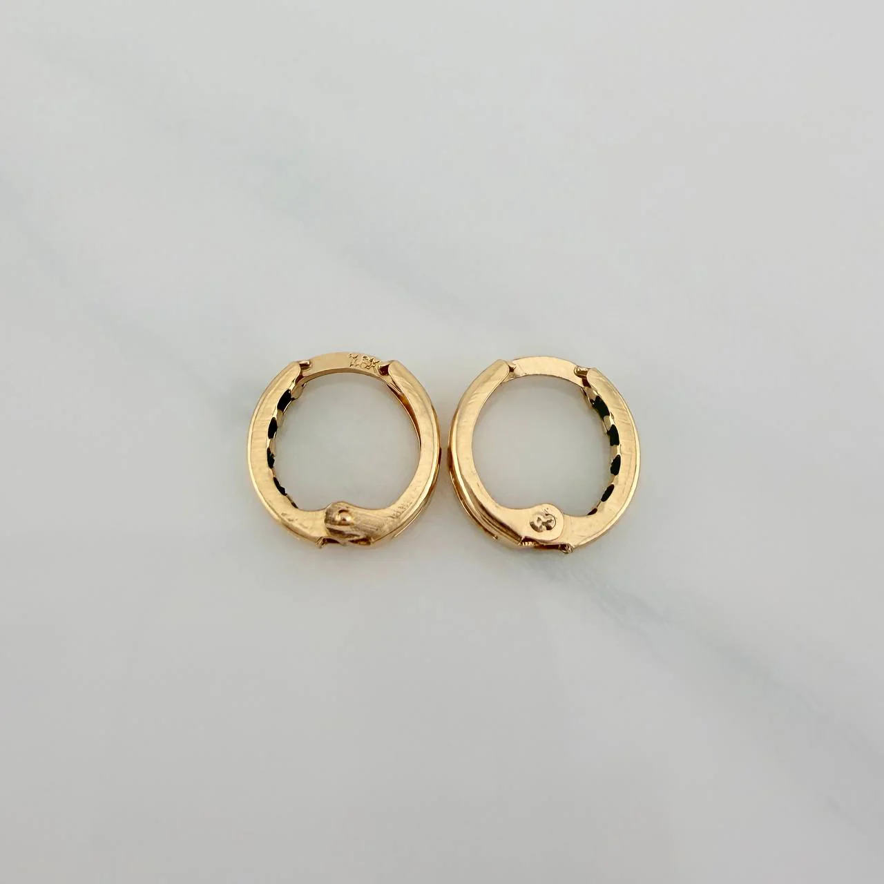 Candongas Carril 0.75 g / 1.1 cm Oro Amarillo 18K - Image 3
