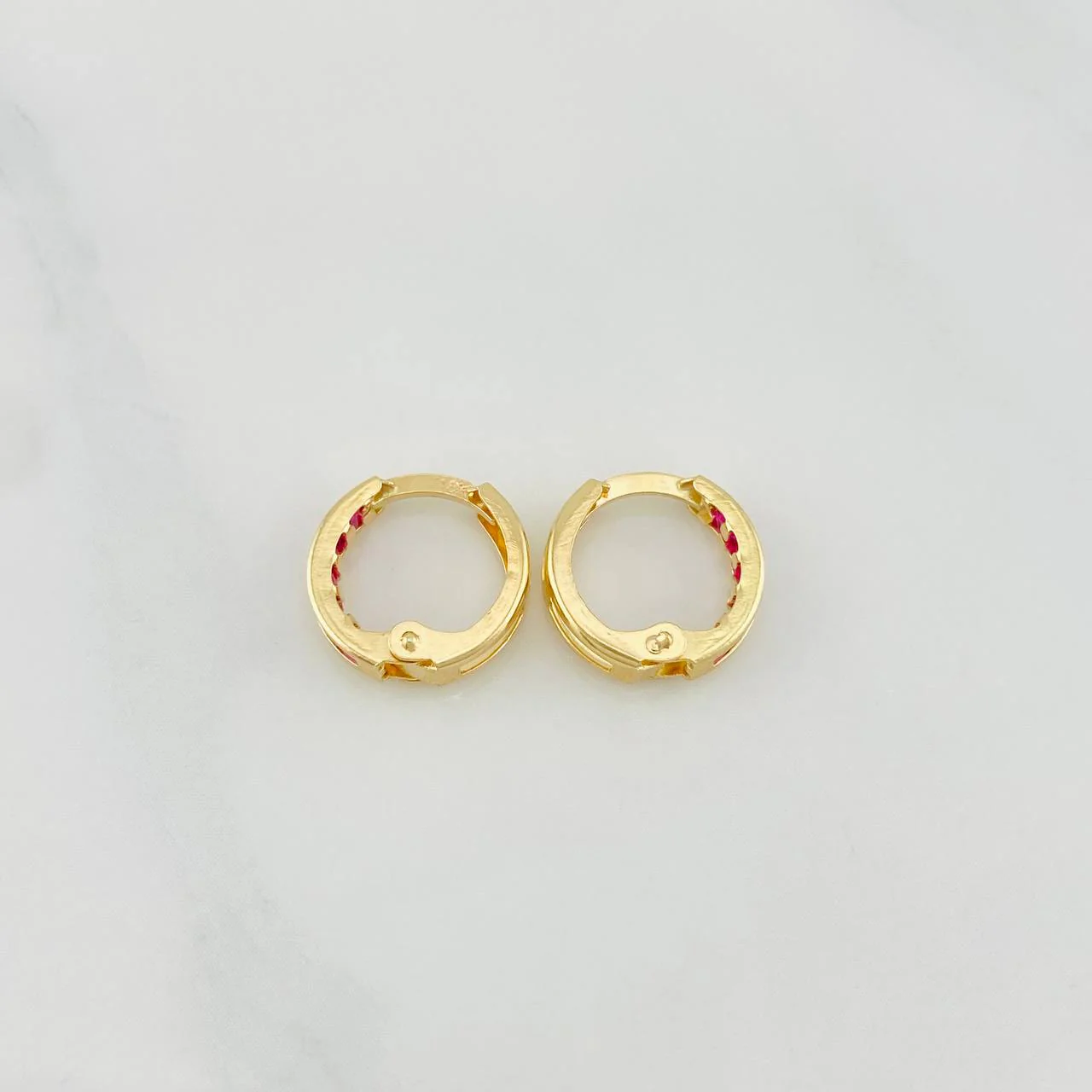 Candongas Carril 1.1 g / 1.1 cm Oro Amarillo 18K