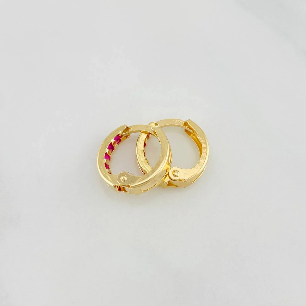 Candongas Carril 1.1 g / 1.1 cm Oro Amarillo 18K - Image 3
