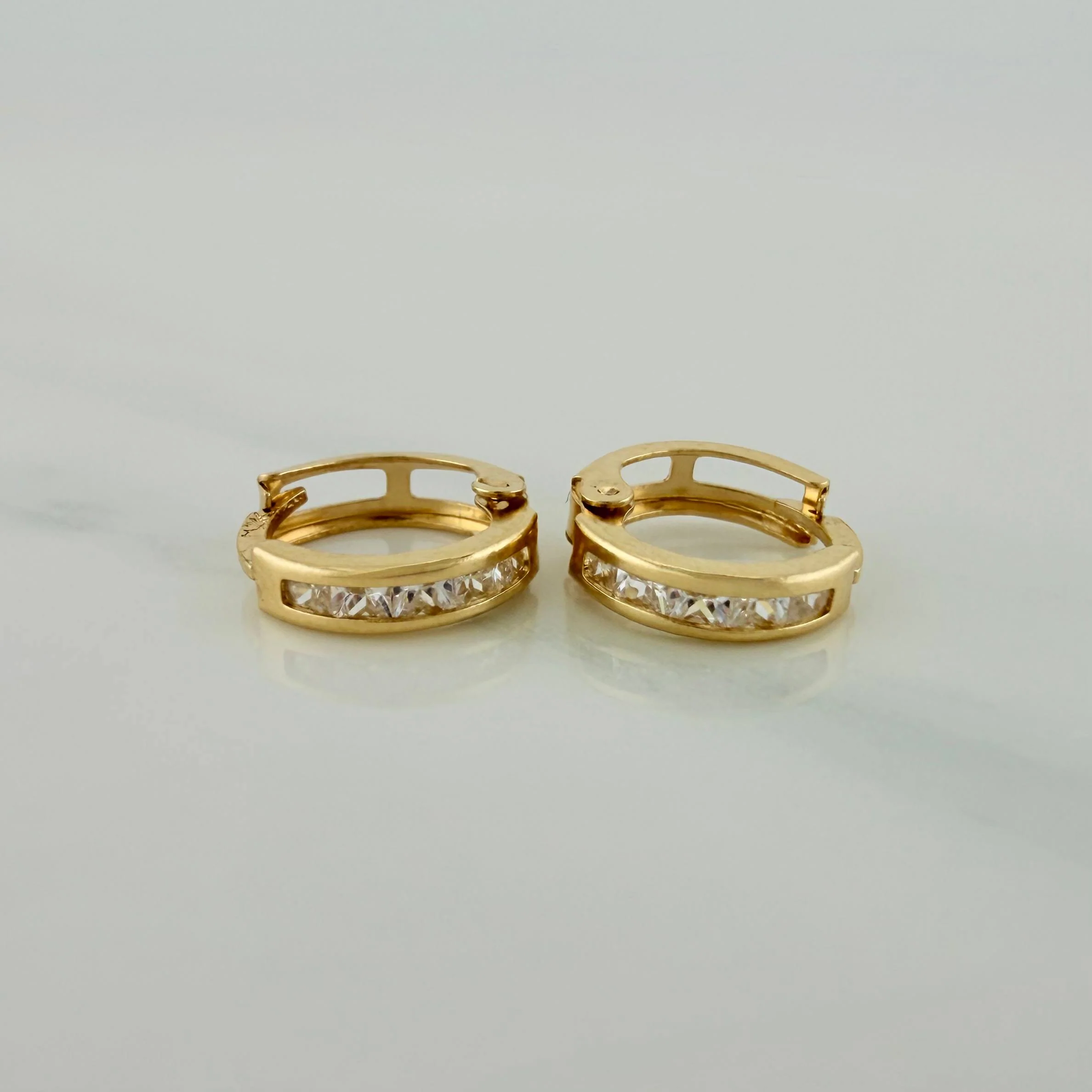 Candongas Carril 1.15 g / 1 cm Oro Amarillo 18K