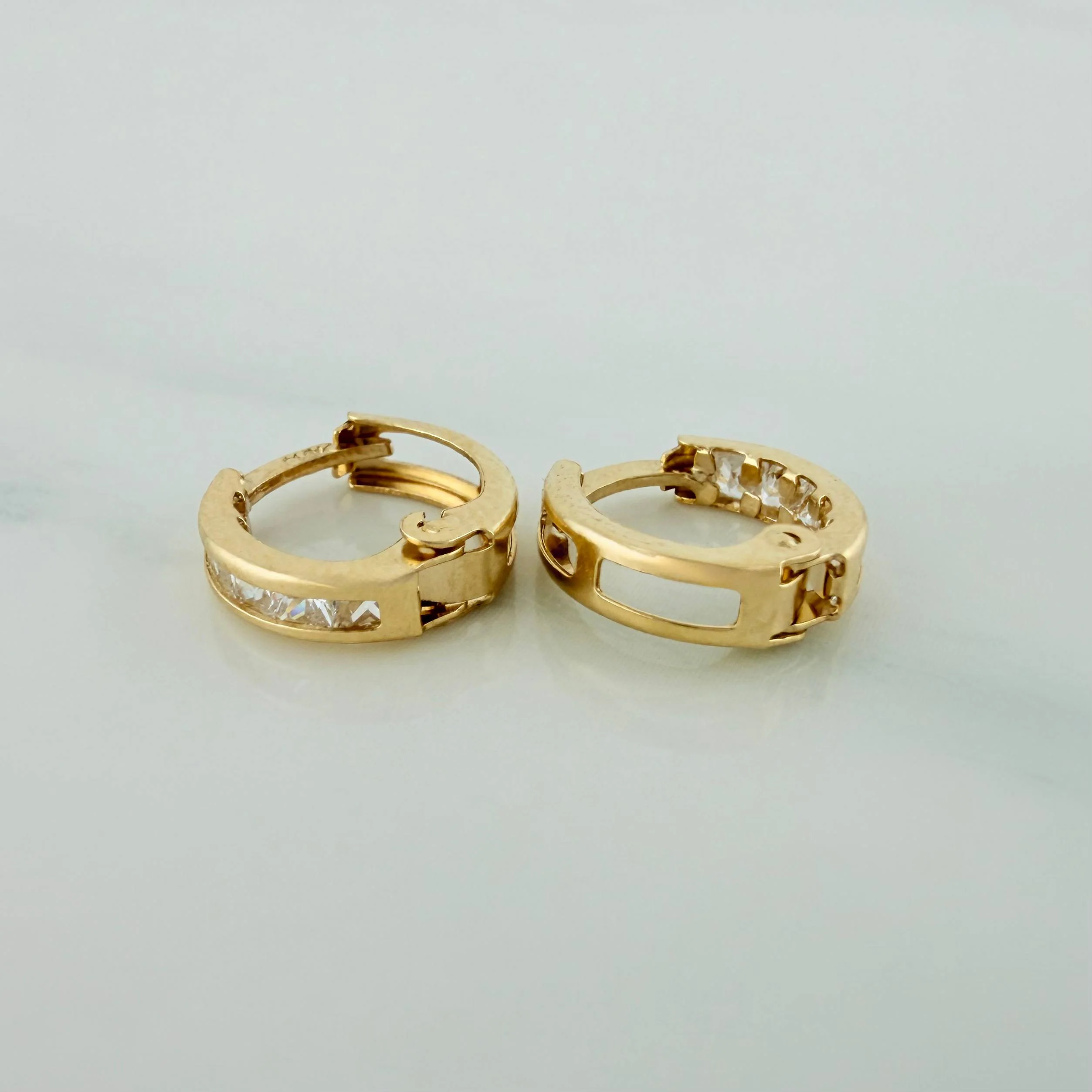 Candongas Carril 1.15 g / 1 cm Oro Amarillo 18K - Image 3