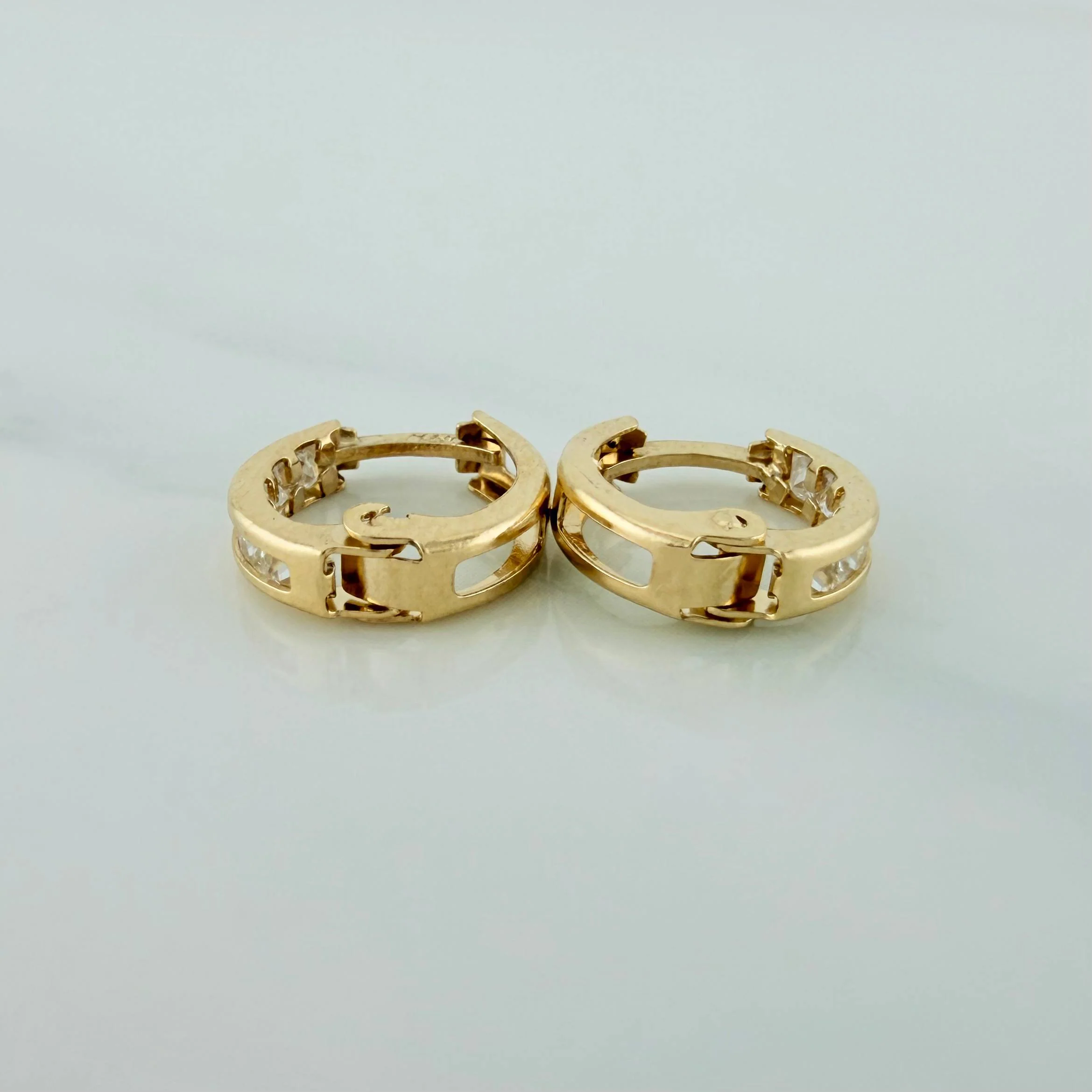 Candongas Carril 1.15 g / 1 cm Oro Amarillo 18K - Image 4