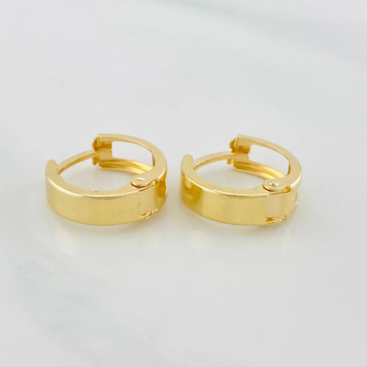 Candongas Carril 1.4 g / 1.3 cm Oro Amarillo 18K - Image 3