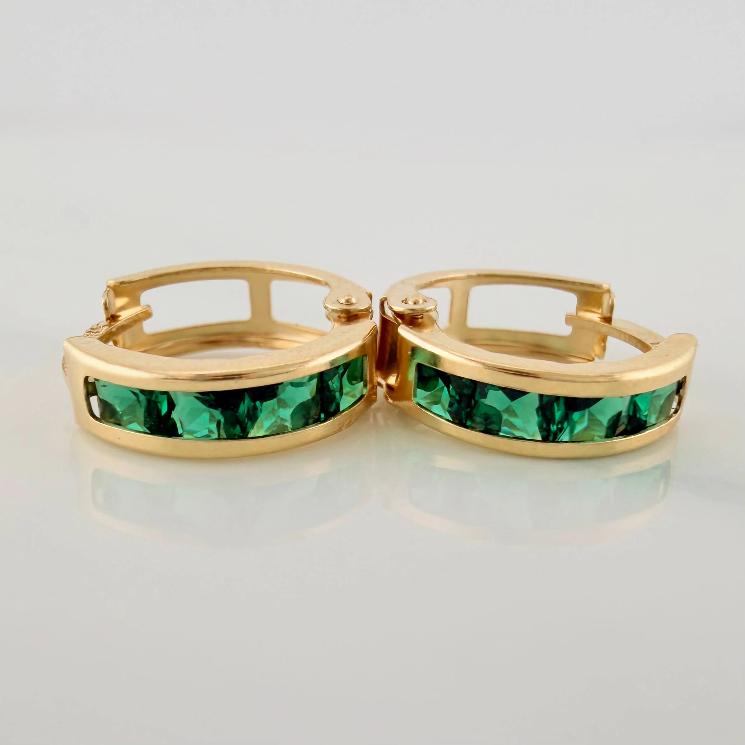 Candongas Carril 1.55 g / 1.3 cm Oro Amarillo 18K