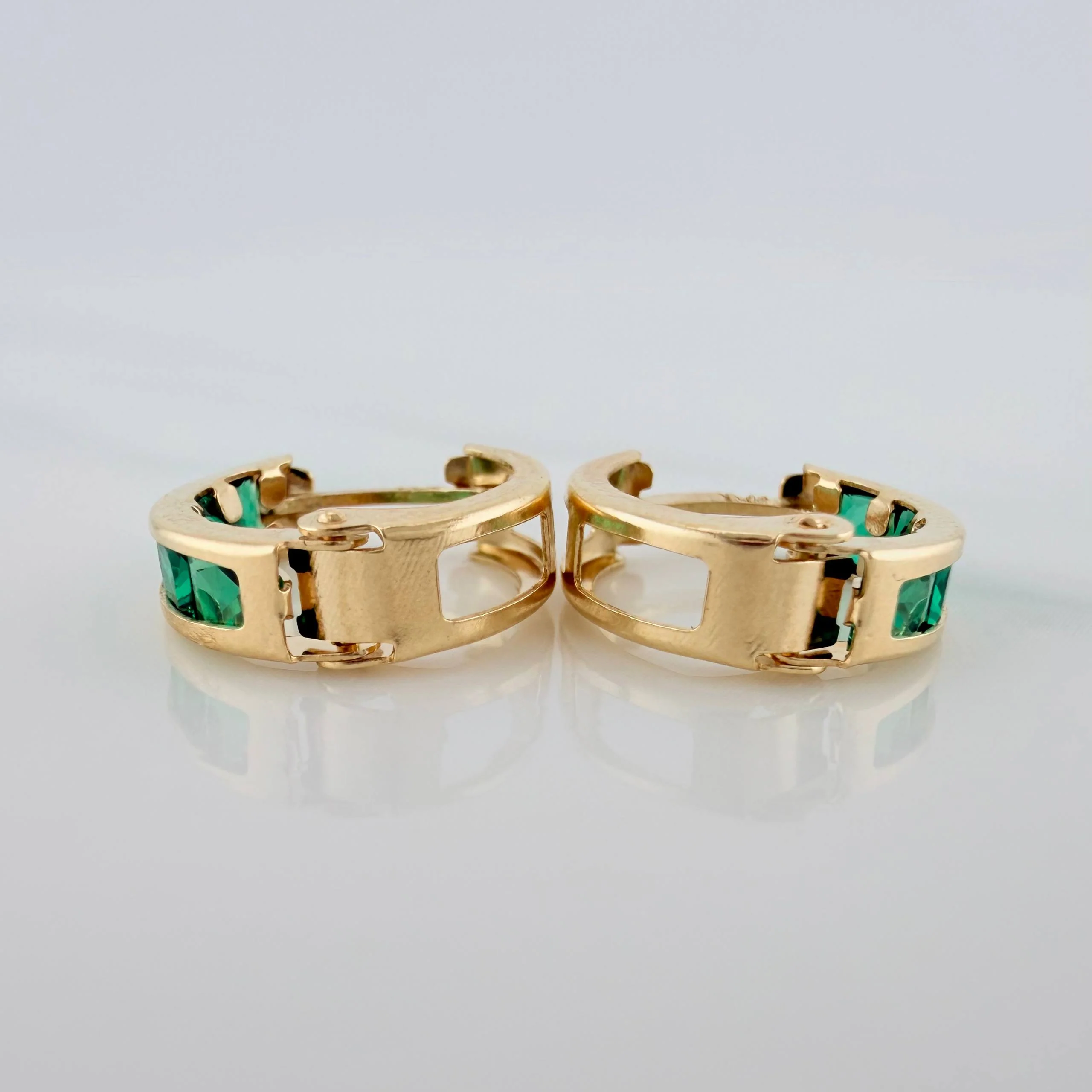 Candongas Carril 1.55 g / 1.3 cm Oro Amarillo 18K - Image 3
