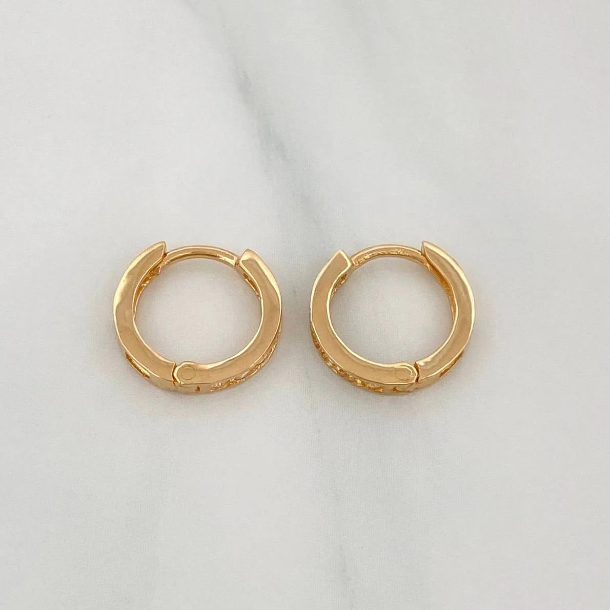 Candongas Carril 1.6 g / 1.1 cm Oro Amarillo 18K