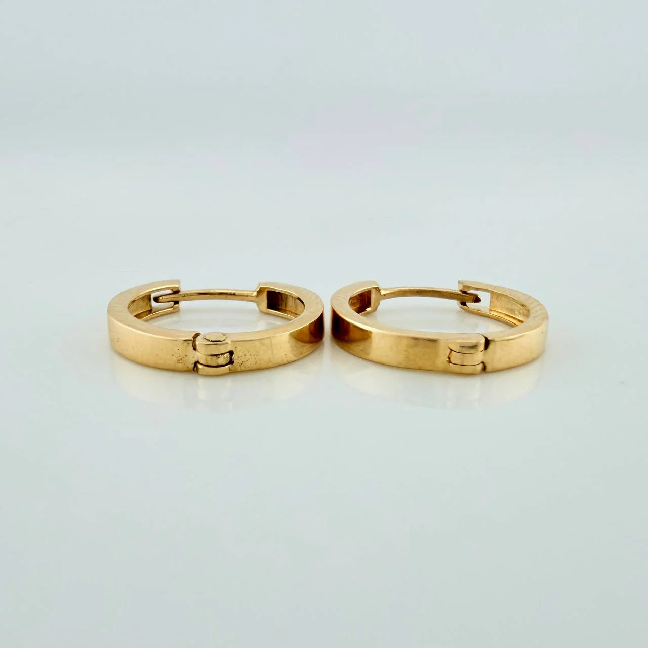Candongas Carril 1.65gr / 1.3cm / Oro Amarillo 18K & - Image 2