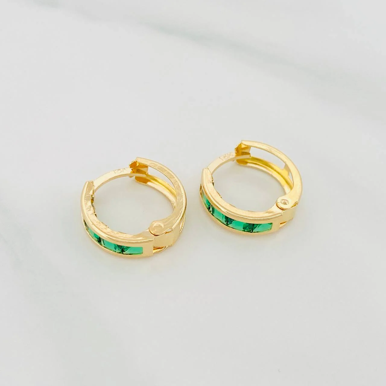 Candongas Carril 1 g / 1.1 cm Oro Amarillo 18K - Image 3