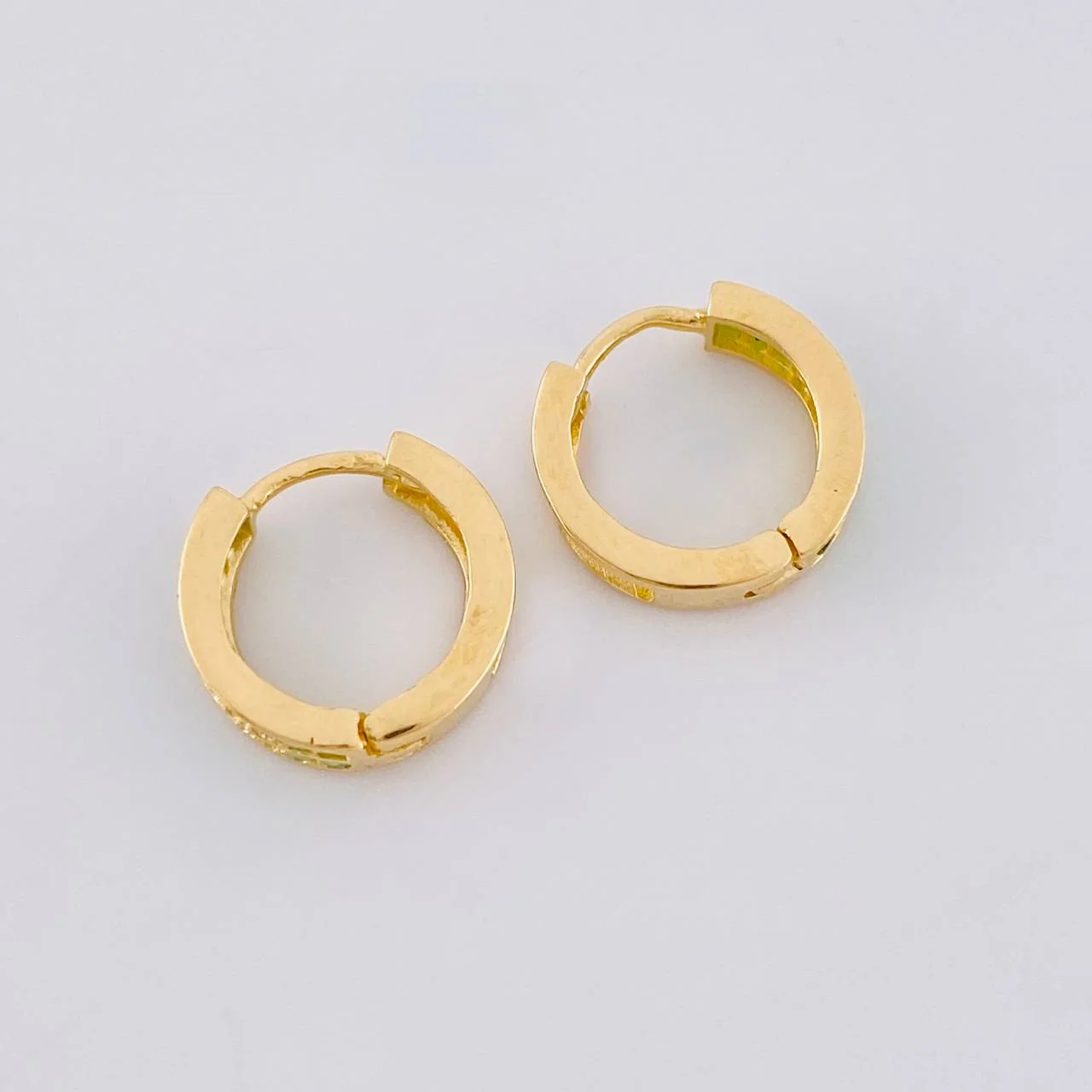 Candongas Carril Doble 1.6 g / 1 cm Oro Amarillo 18K - Image 4