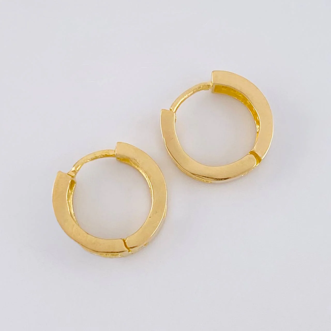 Candongas Carril Doble 1.7 g / 1 cm Oro Amarillo 18K - Image 4