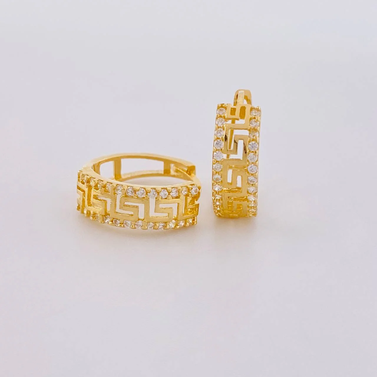 Candongas Carril Trival 2.45 g / 1.2 cm Oro Amarillo 18K