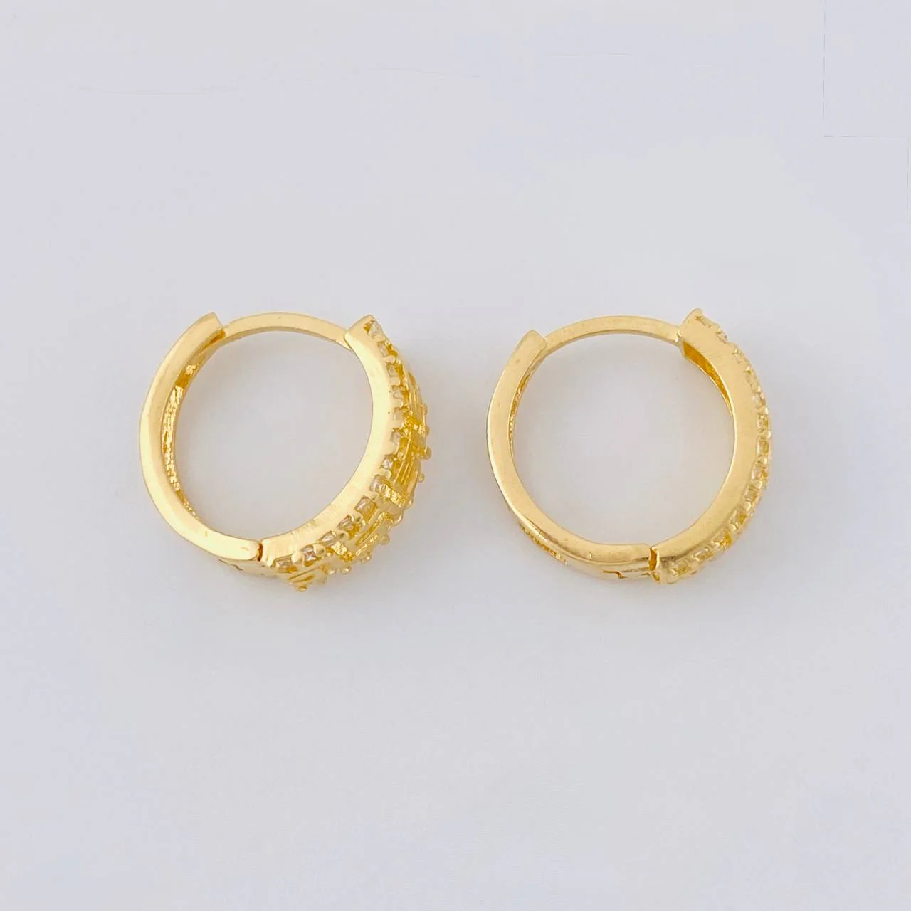 Candongas Carril Trival 2.45 g / 1.2 cm Oro Amarillo 18K - Image 3
