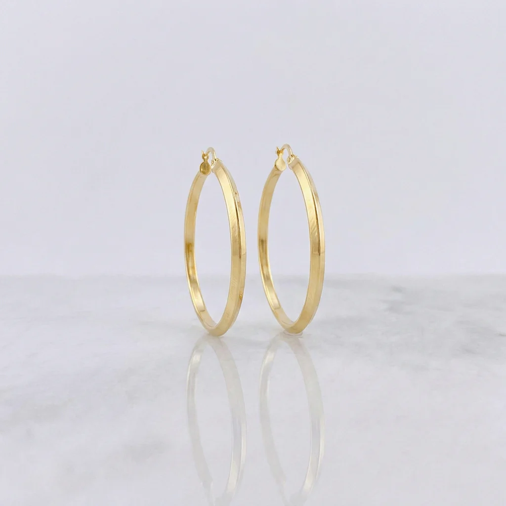 Candongas Clau 4.05gr / 5cm / Oro Amarillo 18K