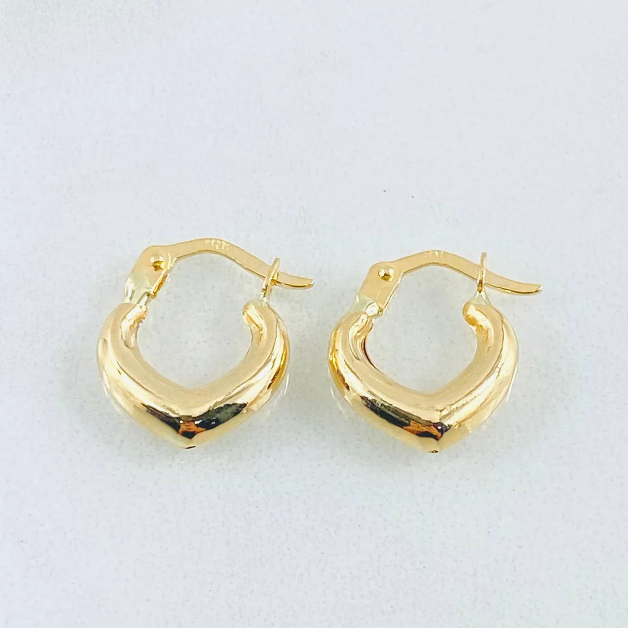 Candongas Corazon 1.1gr / 1.5cm / Oro Amarillo 18K *