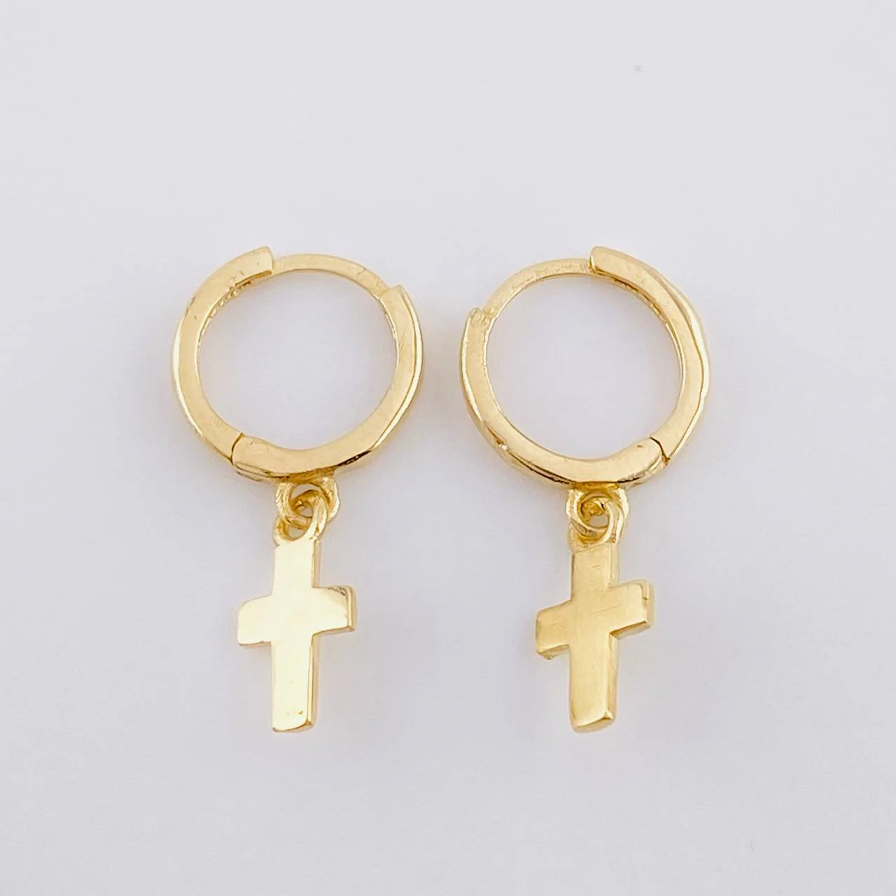 Candongas Cruz 1.65 g / 3.2 cm Oro Amarillo 18K