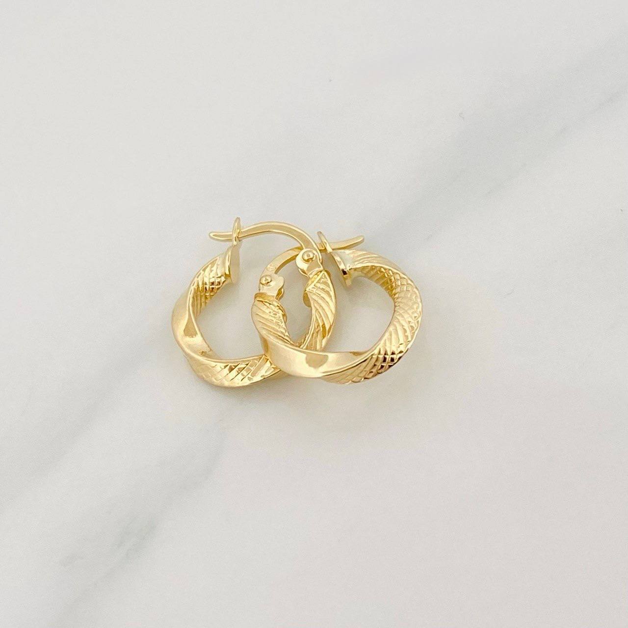 Candongas Deis 1.3 g / 1.5 cm Oro Amarillo 18K - Image 3