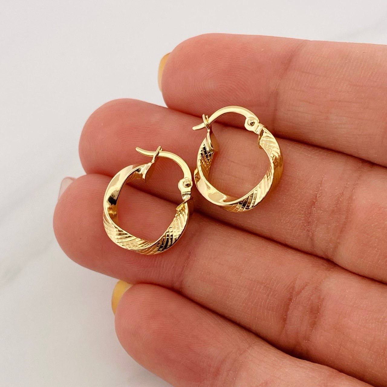 Candongas Deis 1.3 g / 1.5 cm Oro Amarillo 18K - Image 4