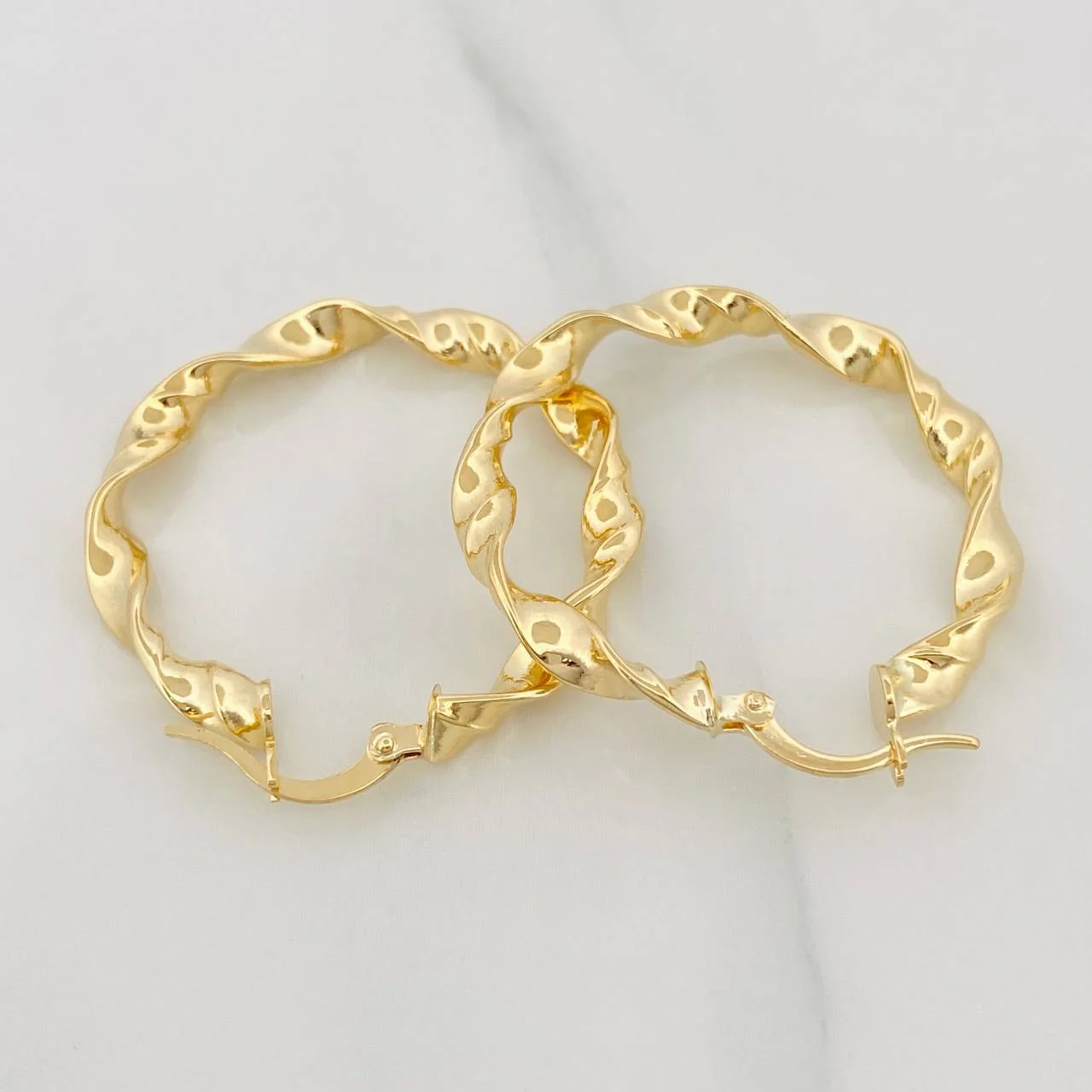 Candongas Demi 3 g / 3.5 cm Oro Amarillo 18K - Image 2