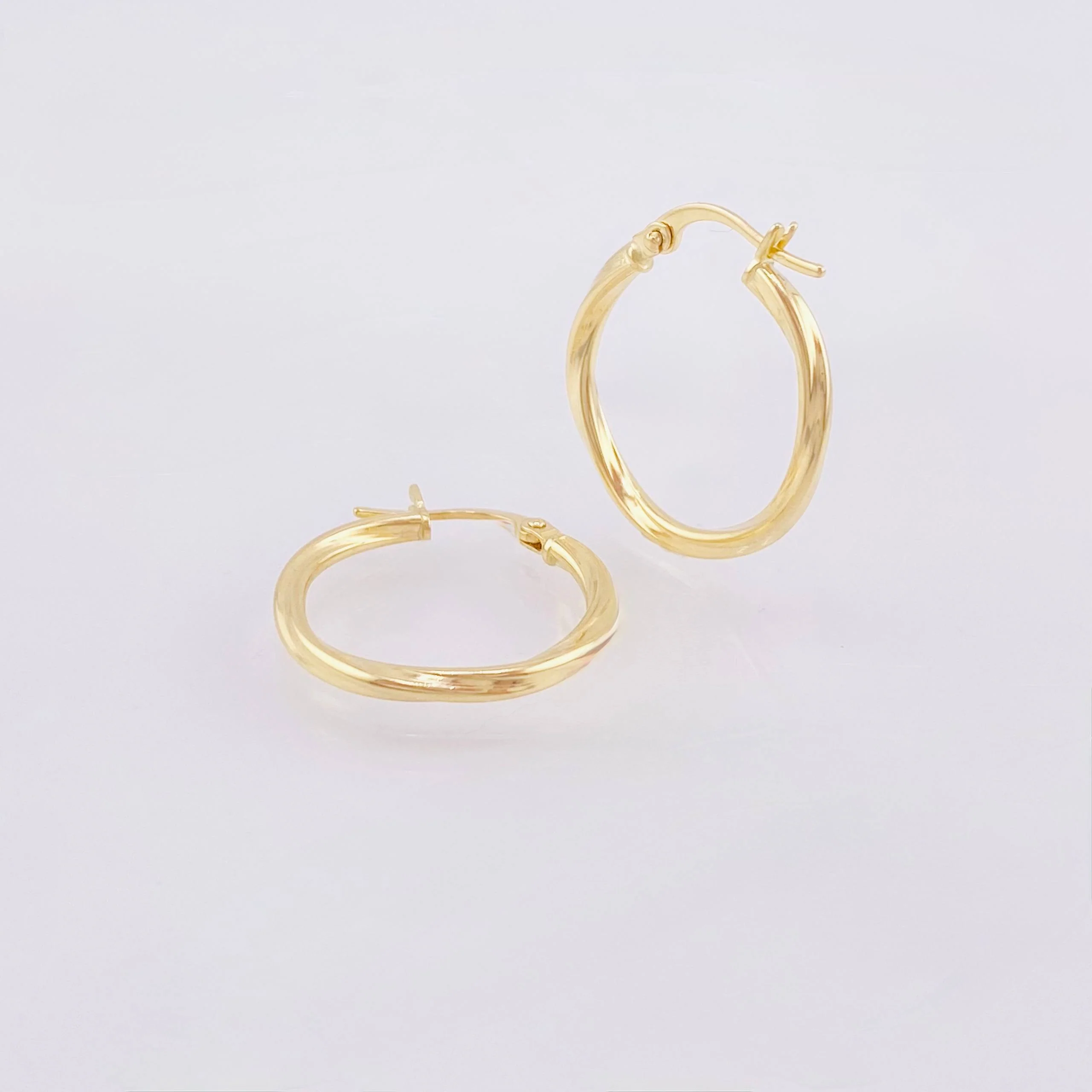 Candongas Eve Delgadas 1gr / 2.1cm / Oro Amarillo 18K * - Image 3