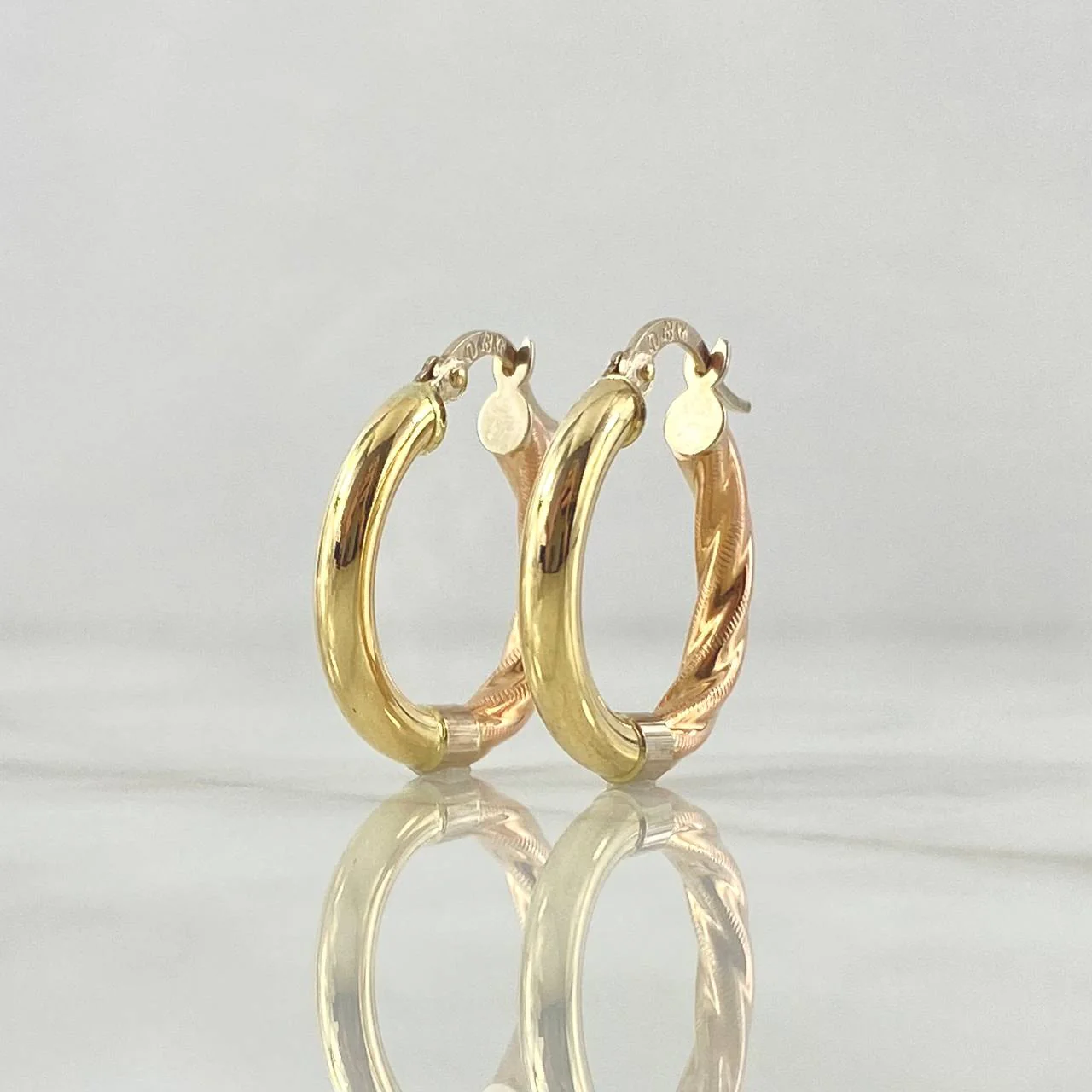 Candongas Fanny 2.1 g / 2.5 cm Tres Oros 18K