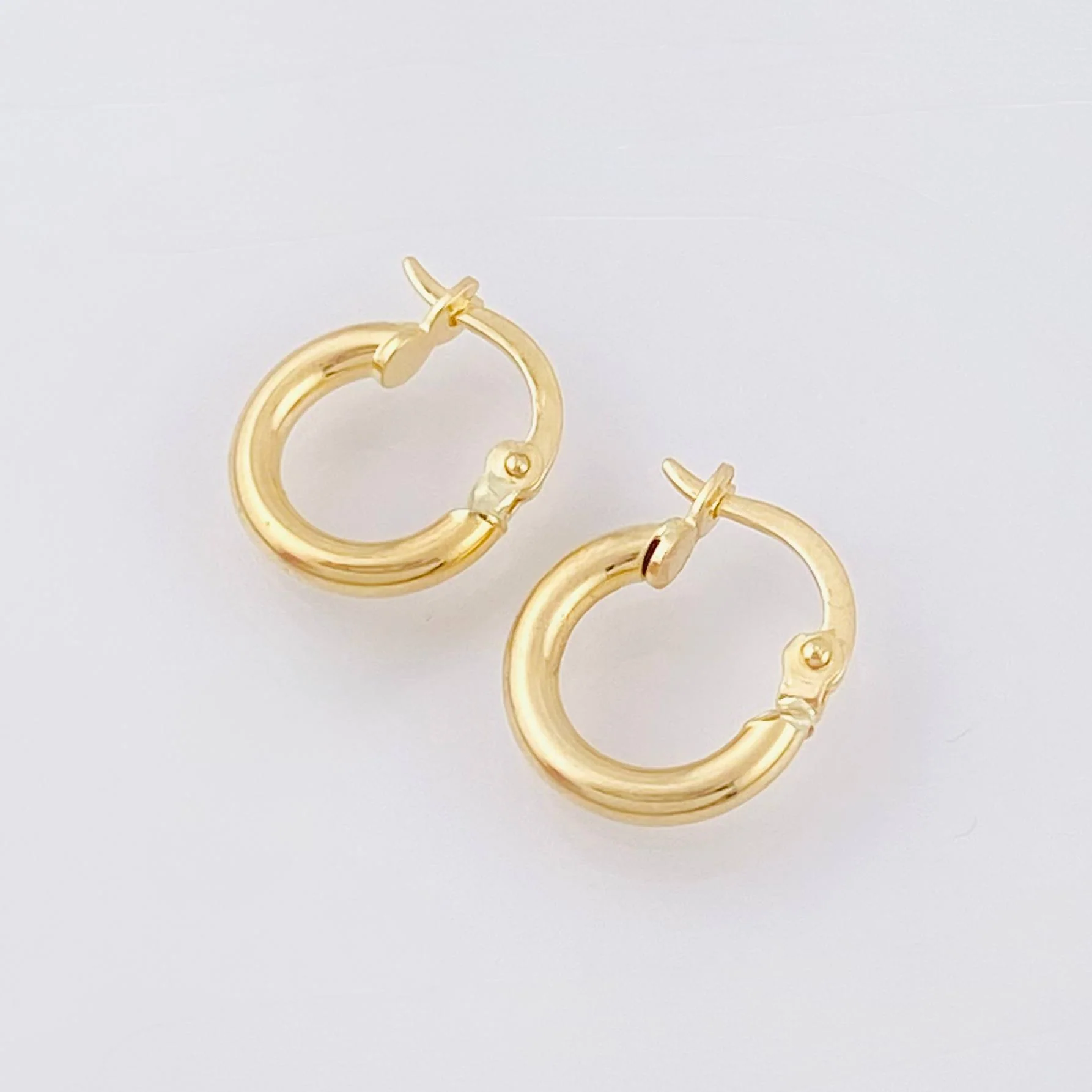Candongas Jass 0.95gr / 1.3cm / Oro Amarillo 18K * - Image 2