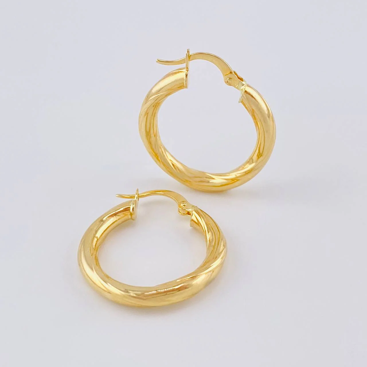 Candongas Jass Diagonal 2.85 g / 2.5 cm Oro Amarillo 18K - Image 3