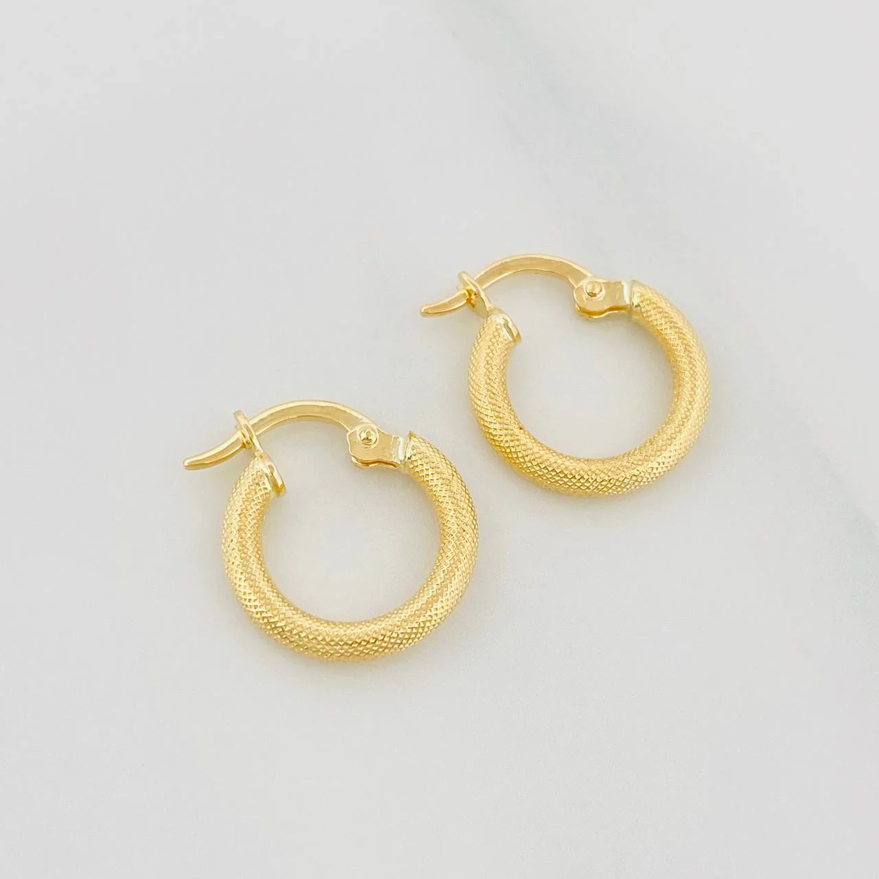 Candongas Jaz 1.15 g / 1.05 cm Oro Amarillo 18K - Image 2