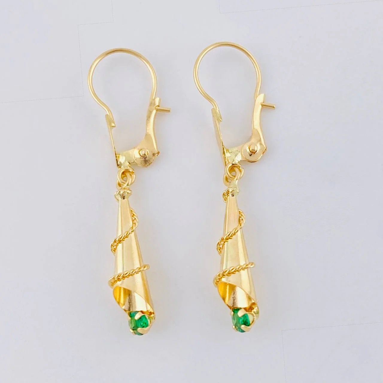 Candongas Lagrima 1.15 g / 3.2 cm Oro Amarillo 18K