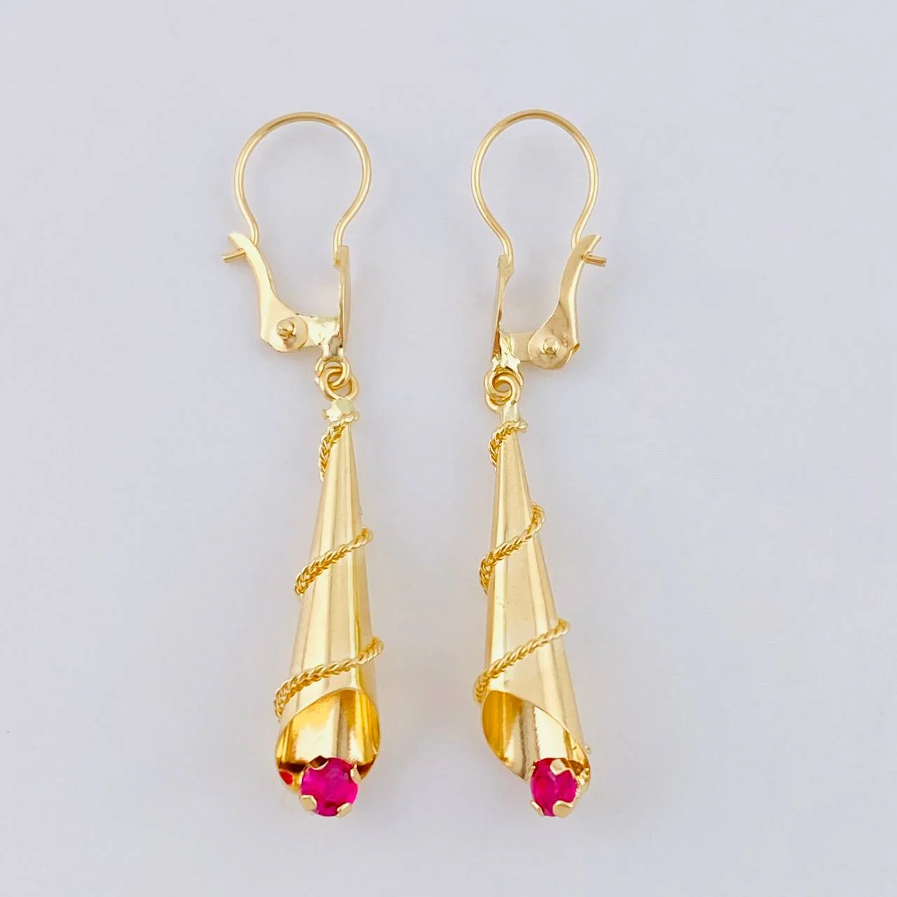 Candongas Lagrima 1.75 g / 3.9 cm Oro Amarillo 18K