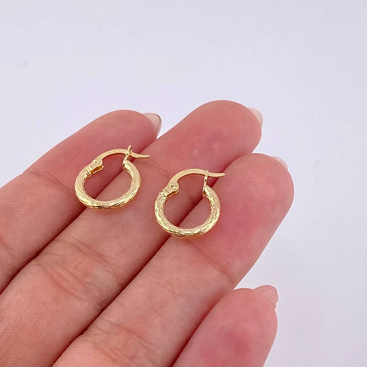 Candongas Leonore 0.9 g / 1,5 cm Oro Amarillo 18K - Image 4